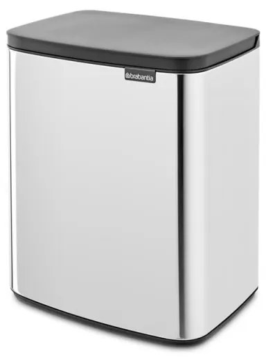 Cos pentru gunoi Brabantia Bo Small 1006636, 12 L, Deschidere lina si silentioasa, Inox