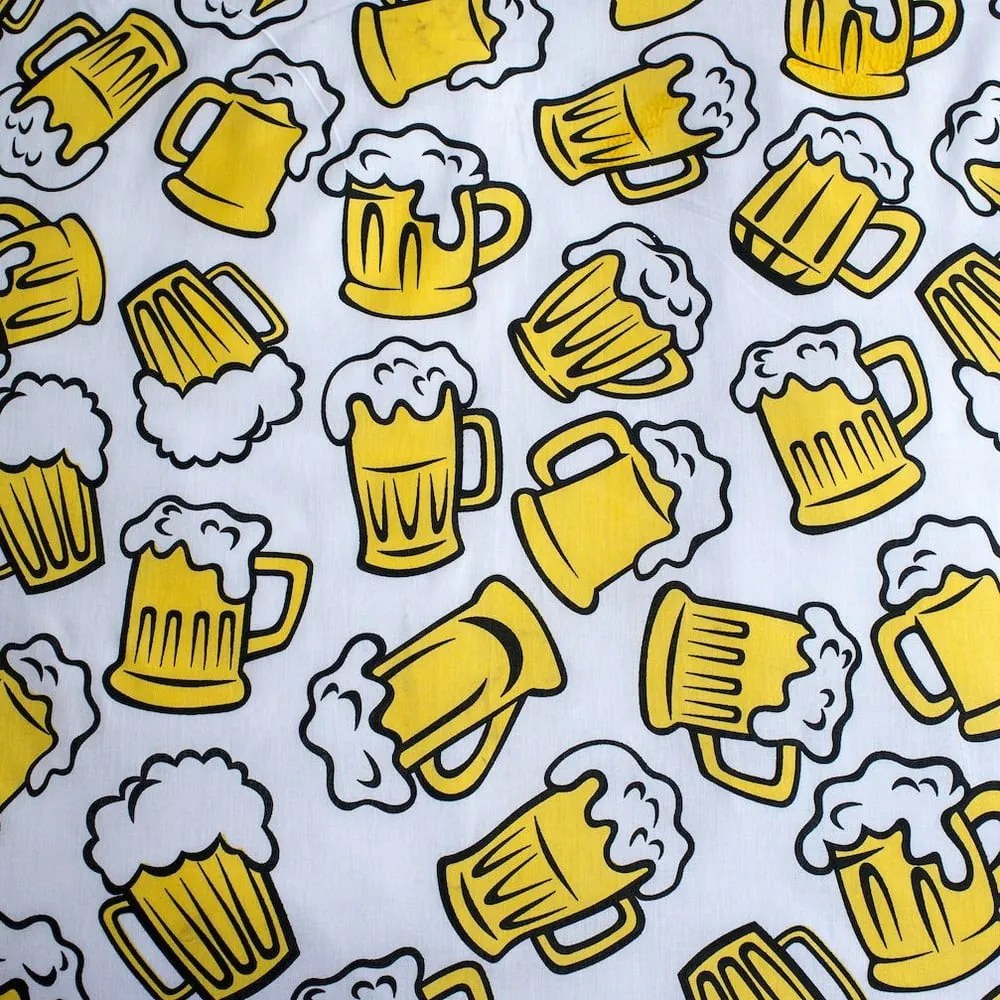 Lenjerie de pat chihlimbar din bumbac pentru pat de o persoană 140x200 cm Beer – Jerry Fabrics