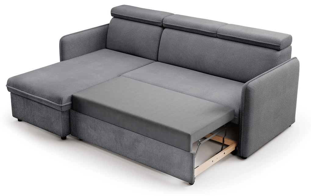 Colțar extensibil universal Barcelia Mini stânga/dreapta - gri catifea Anafi 03
