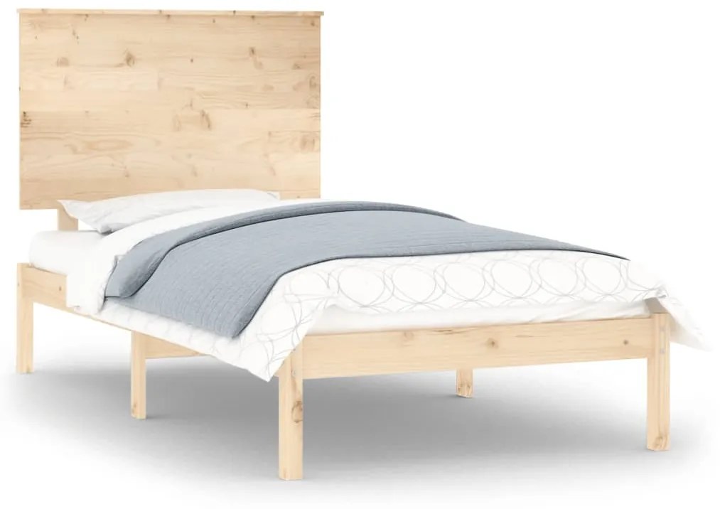 3104768 vidaXL Cadru de pat single, 90x190 cm, lemn masiv