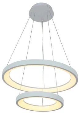 Brilagi - Pendul LED dimabil pe cablu FALCON SLIM LED/68W/230V Ø 50 cm alb + telecomandă