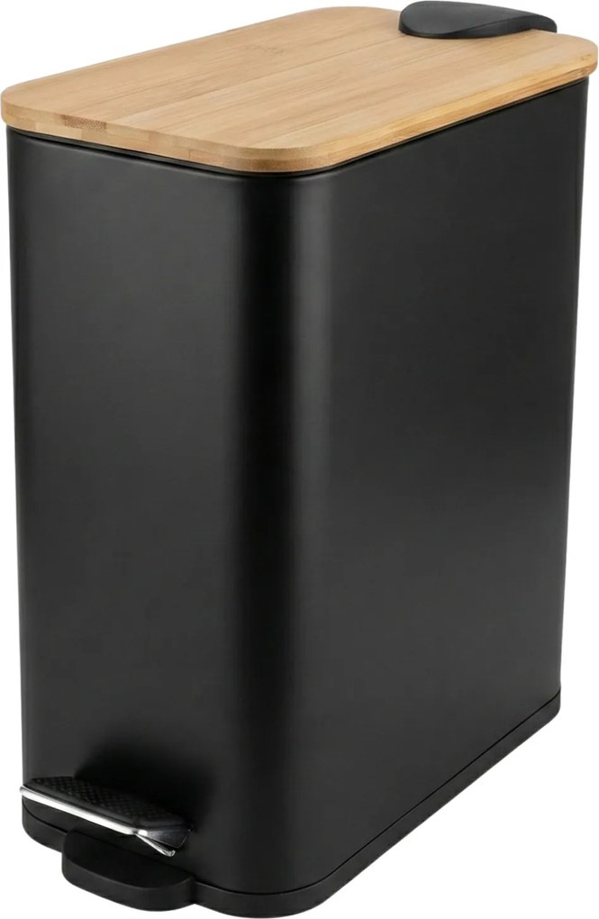 Coș de baie îngust VEDA, 5 l, negru