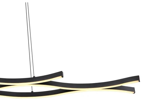 Lustră LED pe cablu GERONIMO LED/35W/230V negru Globo 67206H