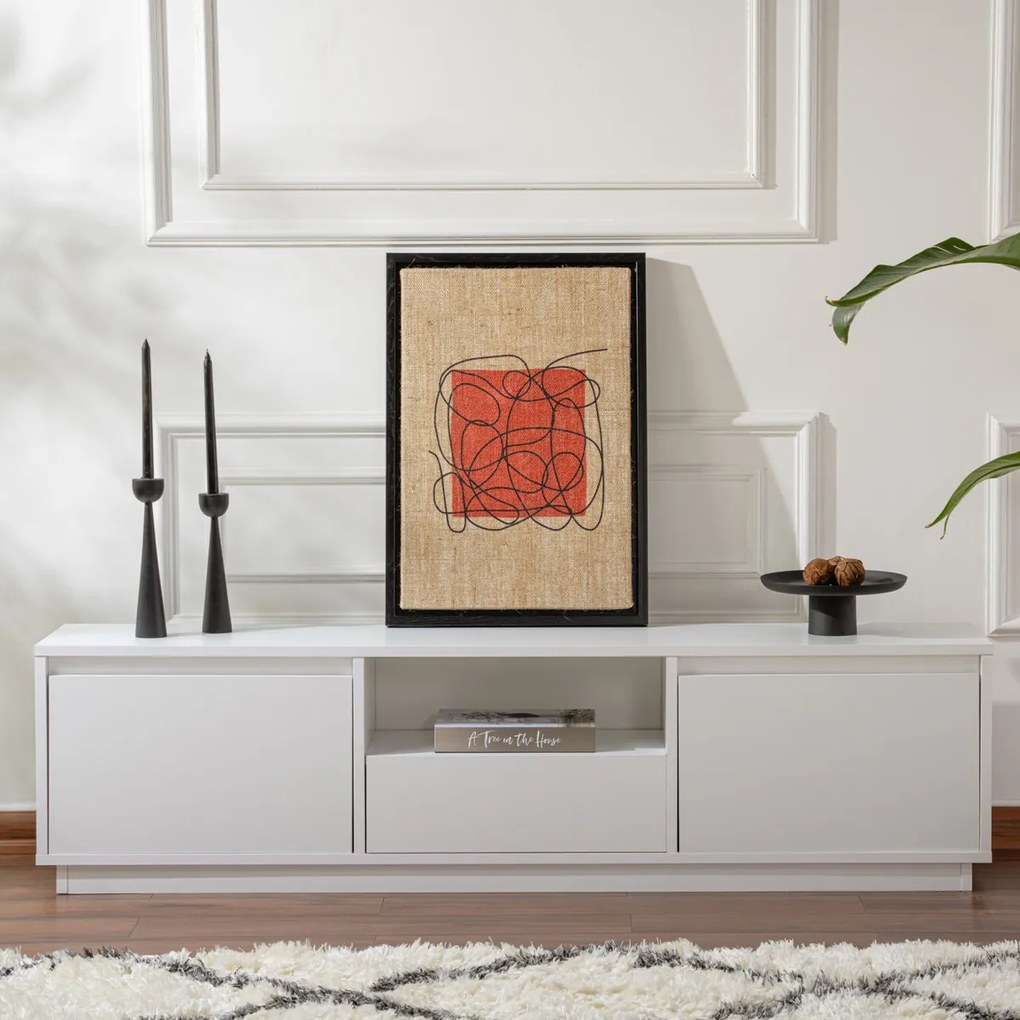 Masă TV Vanguard Natural White