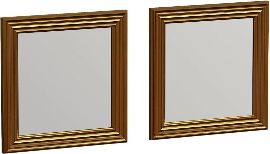 Set 2 oglinzi BALE, auriu, 40x3x40 cm