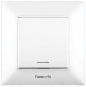 Intrerupator simplu cu led alb incastrat Arkedia Slim