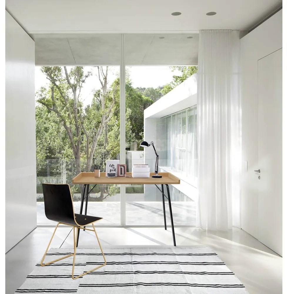 Birou cu aspect de lemn de stejar 52x115 cm Rayburn - Woodman