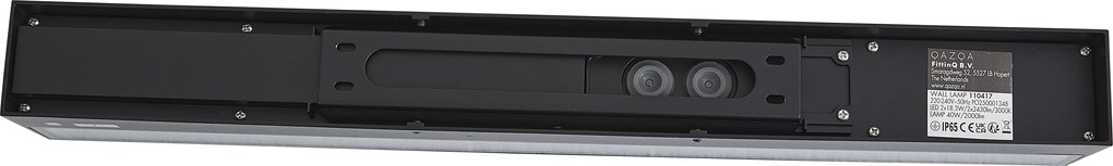 Lampă industrială de perete pentru exterior neagră 55cm incl. LED IP65 - Hannah