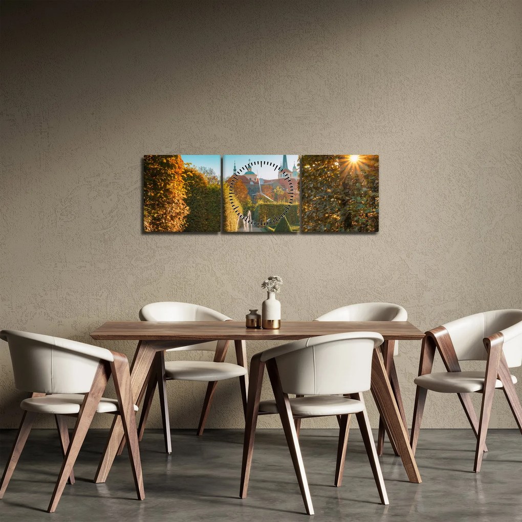 Tablou - Palatul Wallenstein (cu ceas) (90x30 cm)