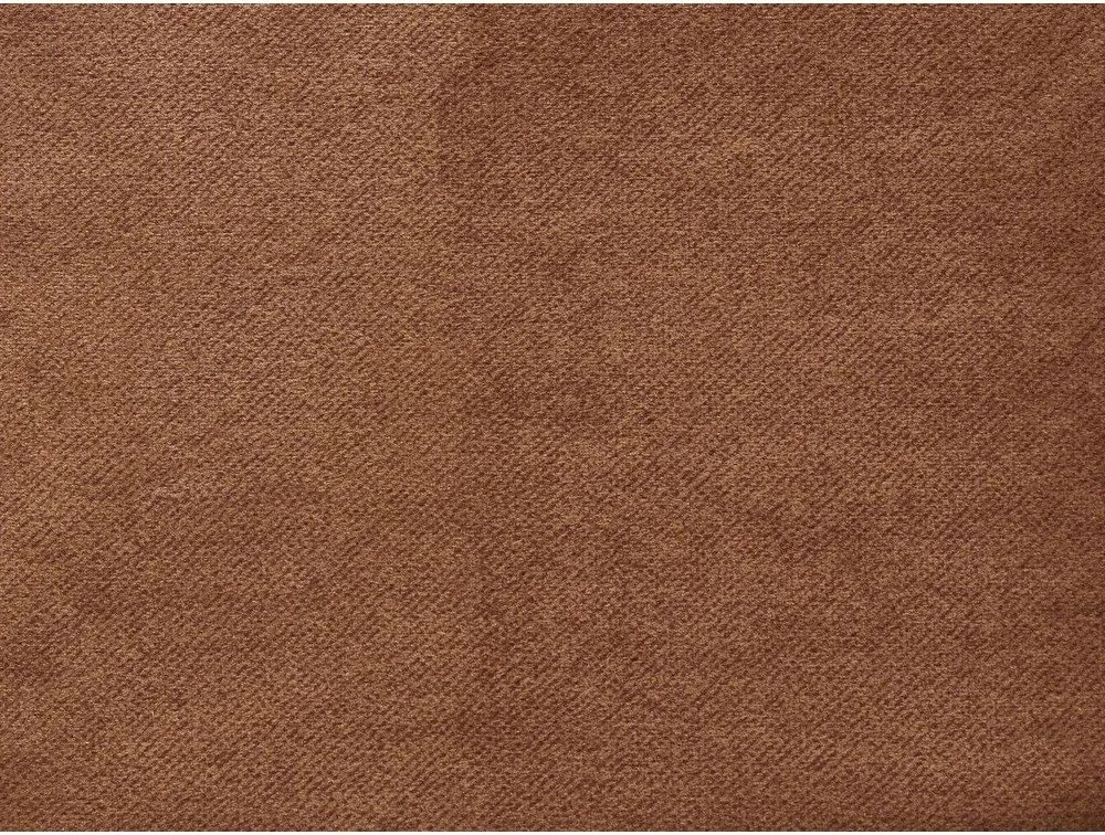 Colțar portocaliu cu tapițerie din catifea (cu colț pe partea dreaptă/cu șezlong) Sierra – Bobochic Paris