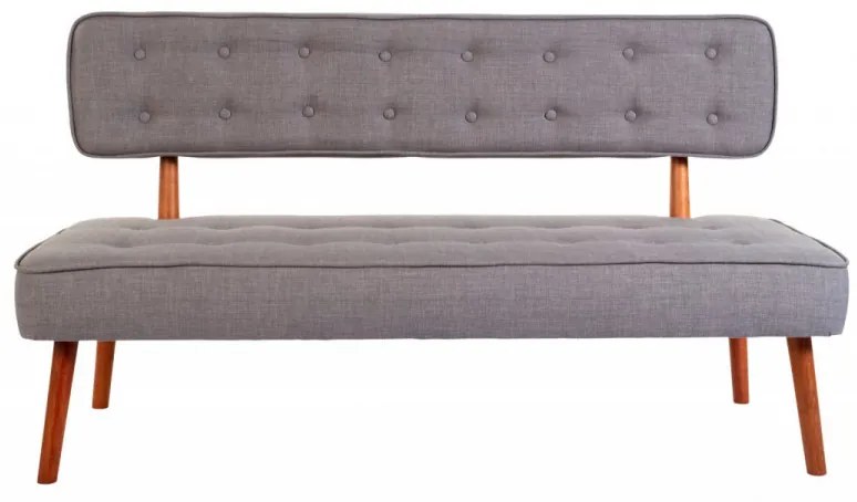 Canapea 2 Locuri, Lemn Solid, Westwood Loveseat, Gri