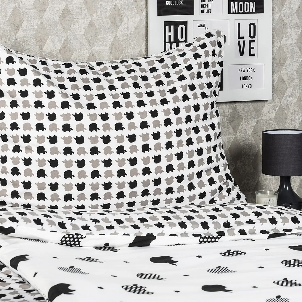 Lenjerie de pat micro 4Home Appletime, 140 x 200 cm, 70 x 90 cm