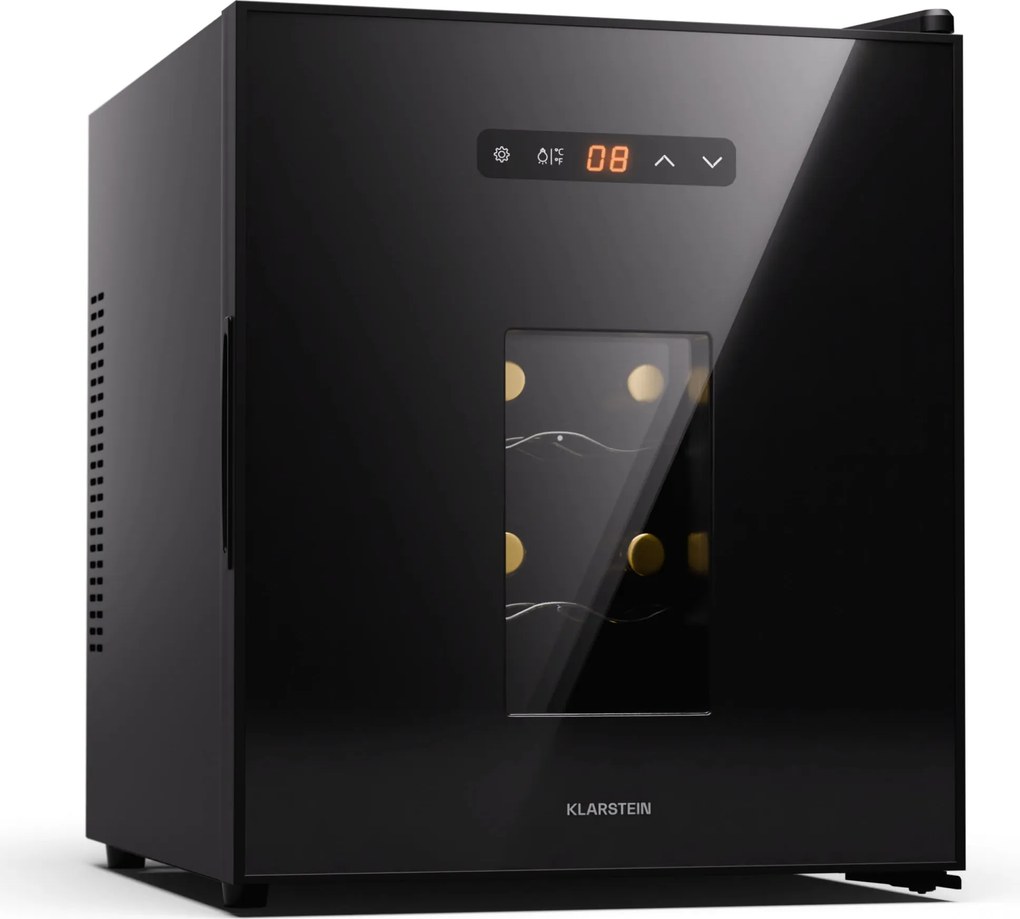 Klarstein Silent Vino 16 Uno, Frigider pentru vin, 1 zona / 16 sticle