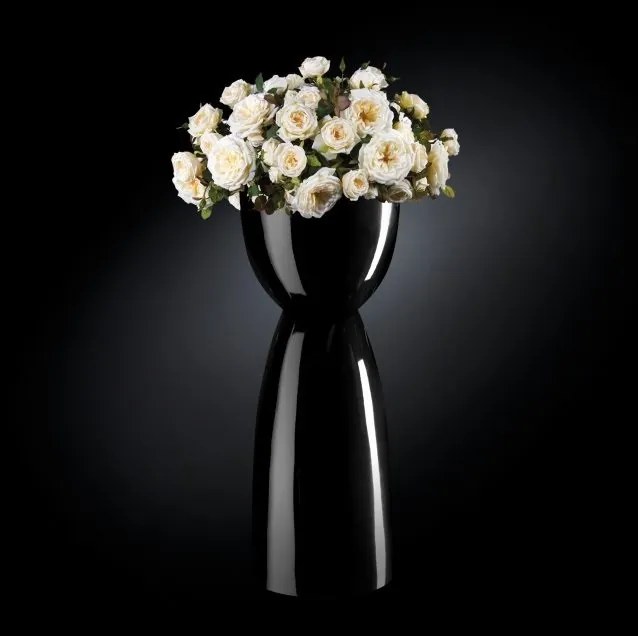 Aranjament floral elegant, design LUX VIENNA IN SHINY VASE, negru 1141249.96