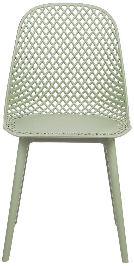 Set 4 buc scaun tip bar Erielle (verde). 1078733