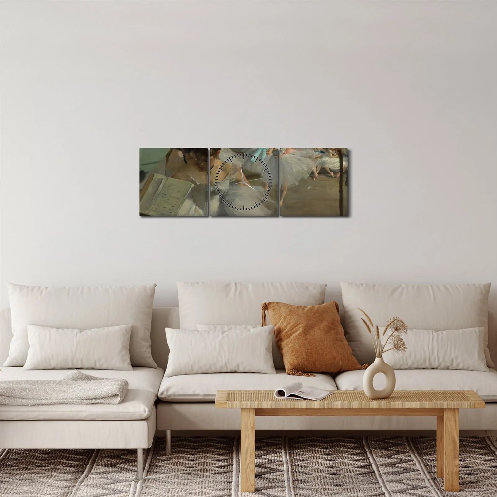 Tablou - Edgar Degas, The Dance Class, reproducere (cu ceas) (90x30 cm)