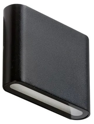 Aplica LED de perete exterior ambientala IP54 CREMONA S negru