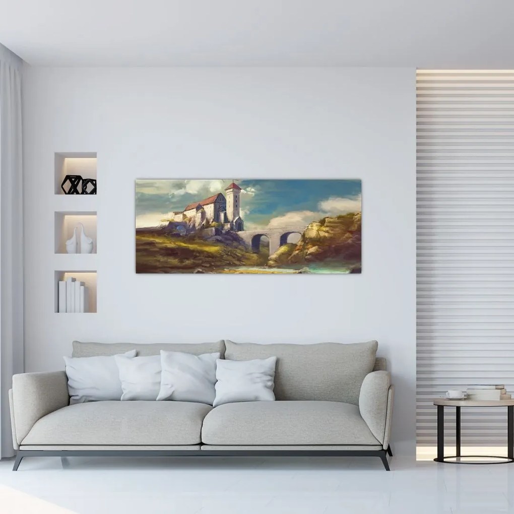 Tablou - Castelul medieval (120x50 cm)