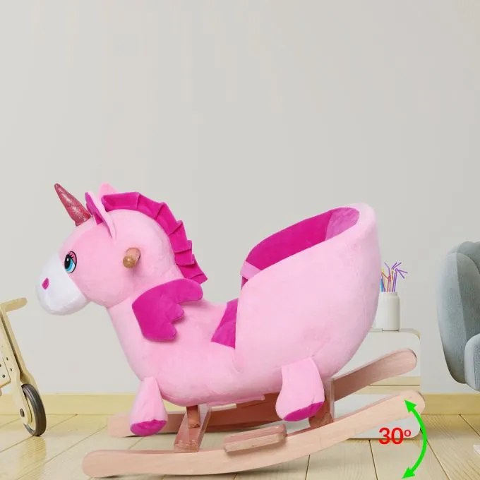 Deuba Unicorn balansoar pentru copii - roz