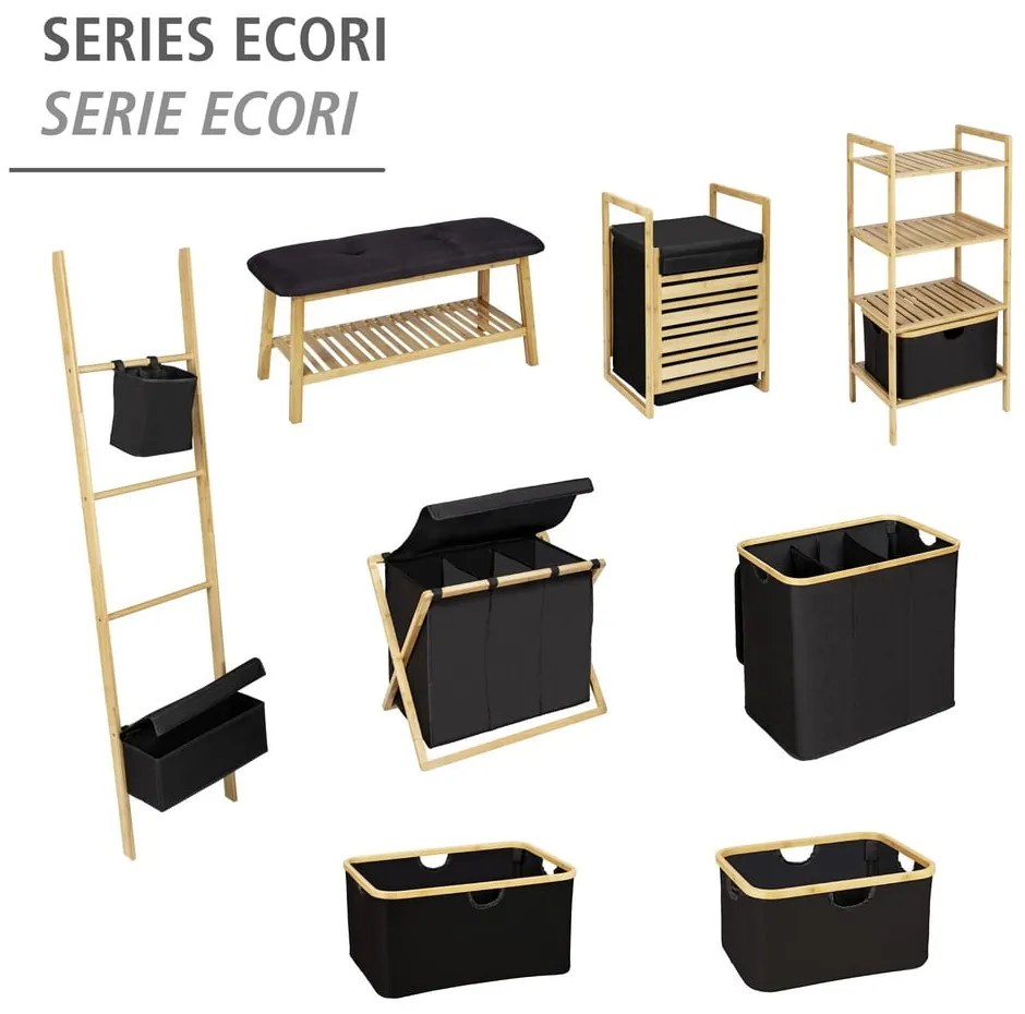 Coș de rufe din material textil 105 l Trio Ecori – Wenko