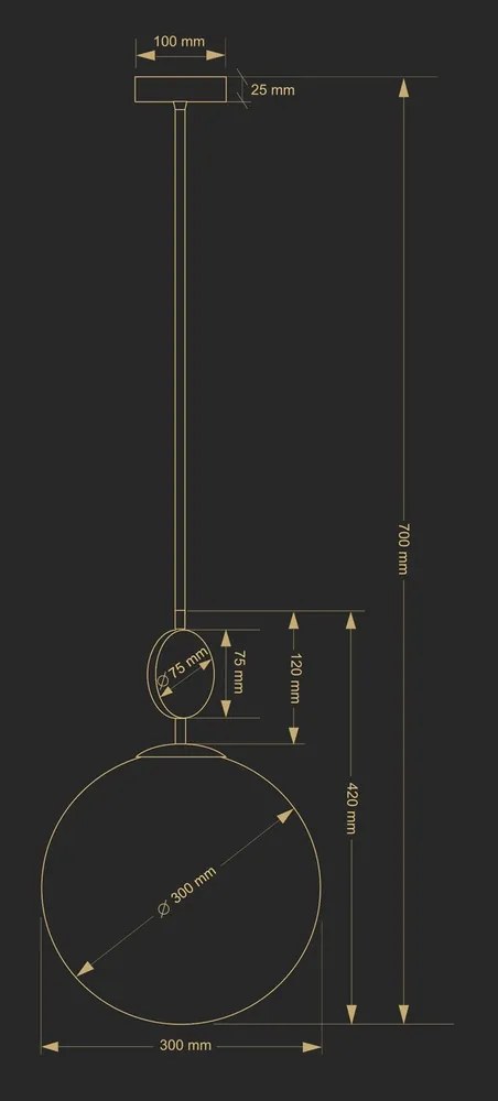 Pendul design clasic realizat manual DIMARO
