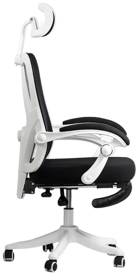 Scaun ergonomic OFF 428 negru, multiblock și suport picioare