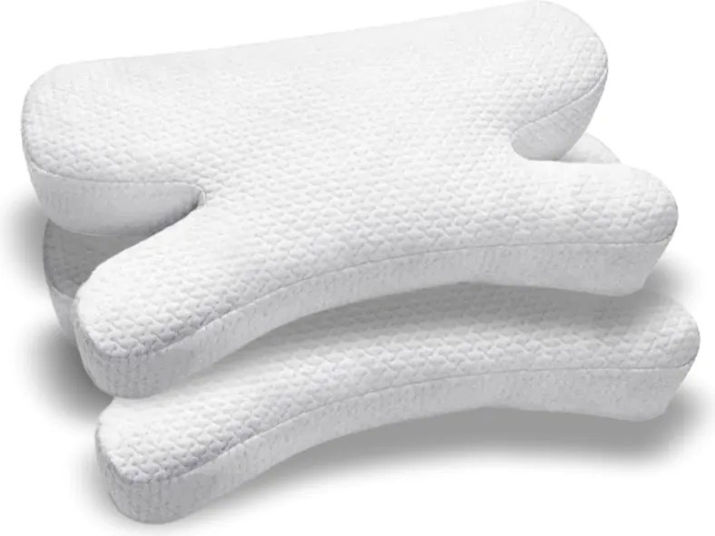 PACHET 2 PERNE CERVI-SAN ANTIRID, Pernă din spumă cu memorie mărunțită, Fermitate moale