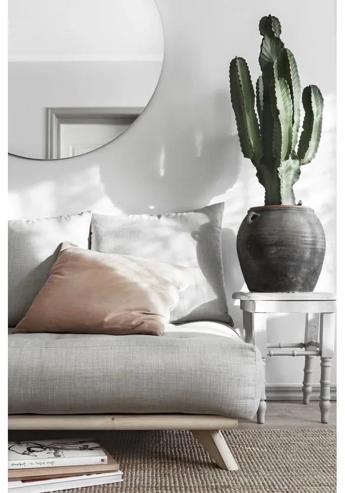 Taburet Karup Design Senza Natural Clear/Clay Brown