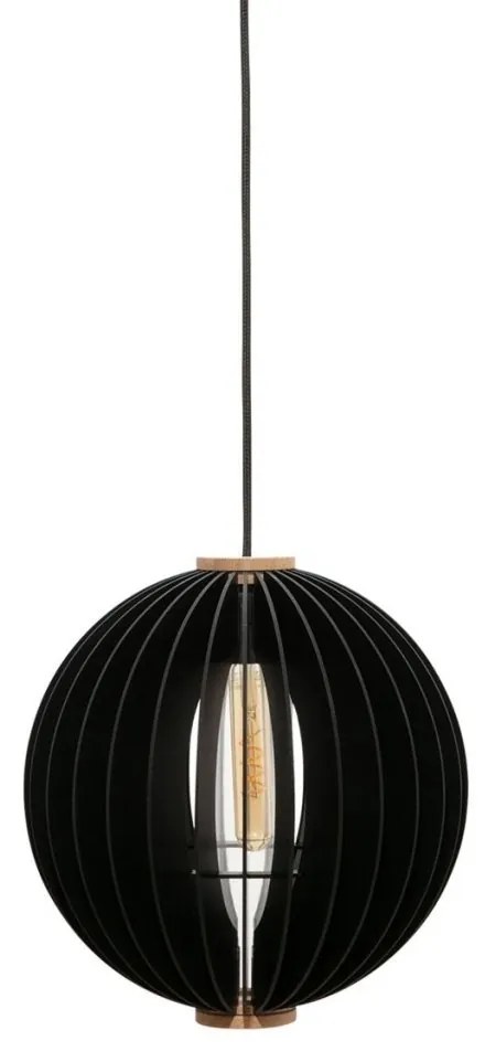 Pendul din lemn design modern ORB negru 34cm