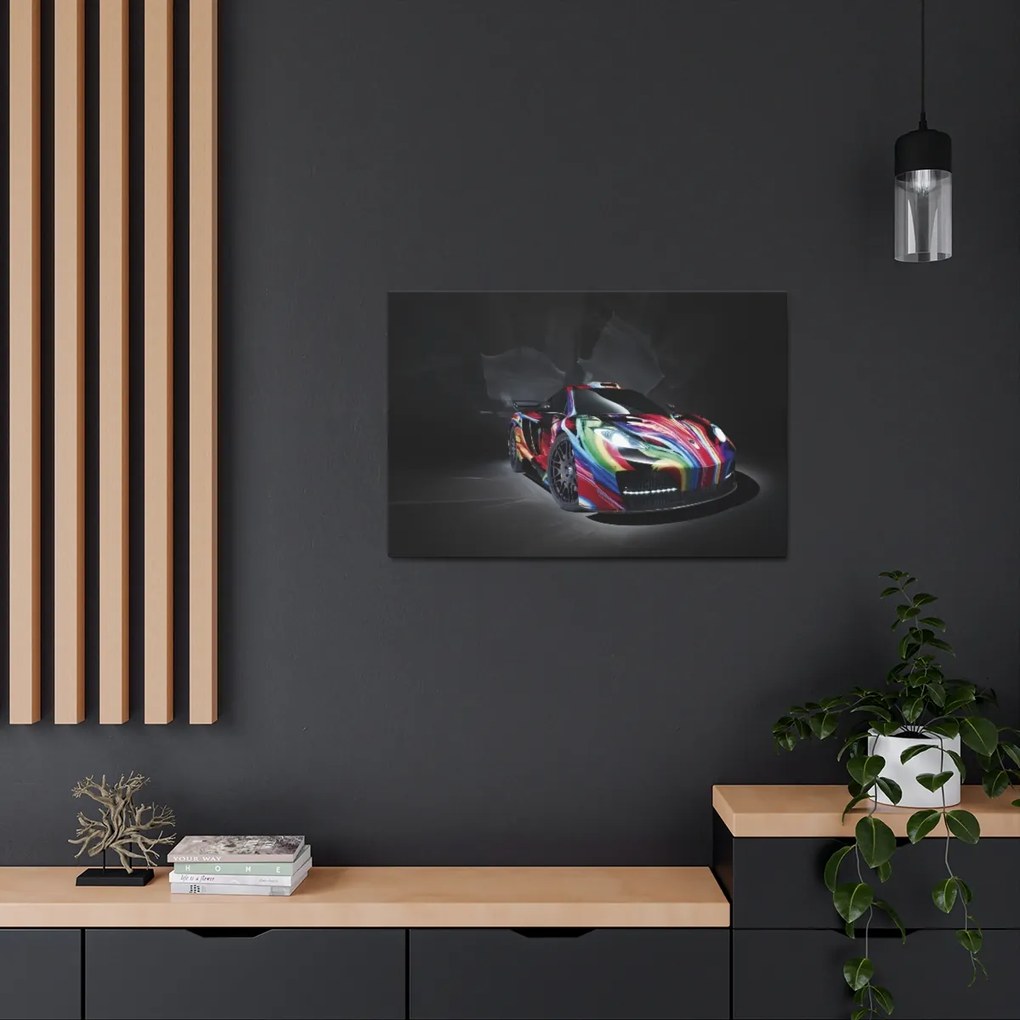 Tablou Canvas Rainbow Ferrari 120x80 cm