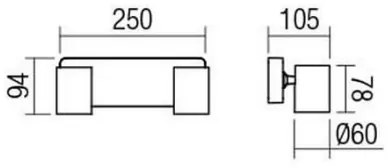Redo 04-470 - Aplică spot CAMEO 2xGU10/35W/230V negru