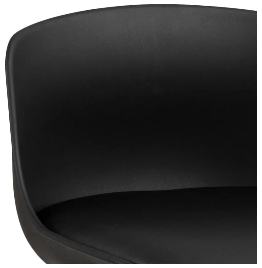 Scaun de bar negru (înălțime șezut 76 cm) Tina – Actona