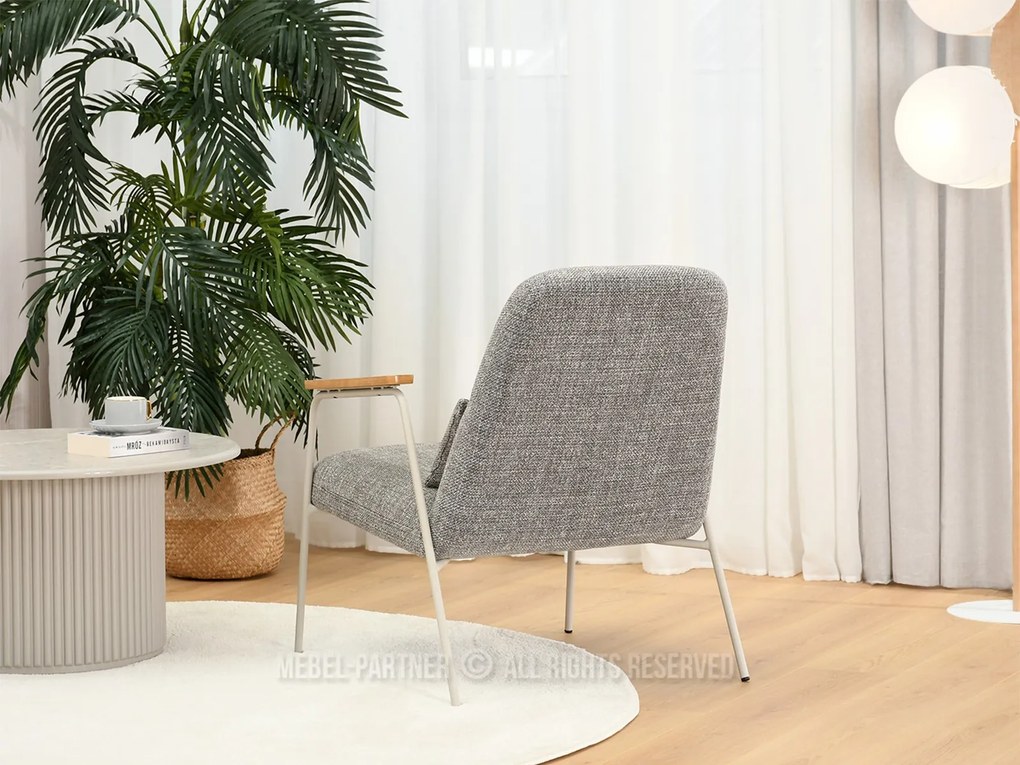 Fotoliu Elba (gri bej + stejar). 1110001