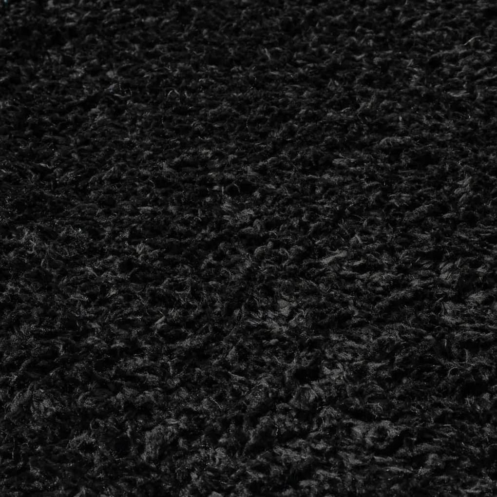 Covor moale cu fire inalte, negru, 160x230 cm, 50 mm Negru, 160 x 230 cm