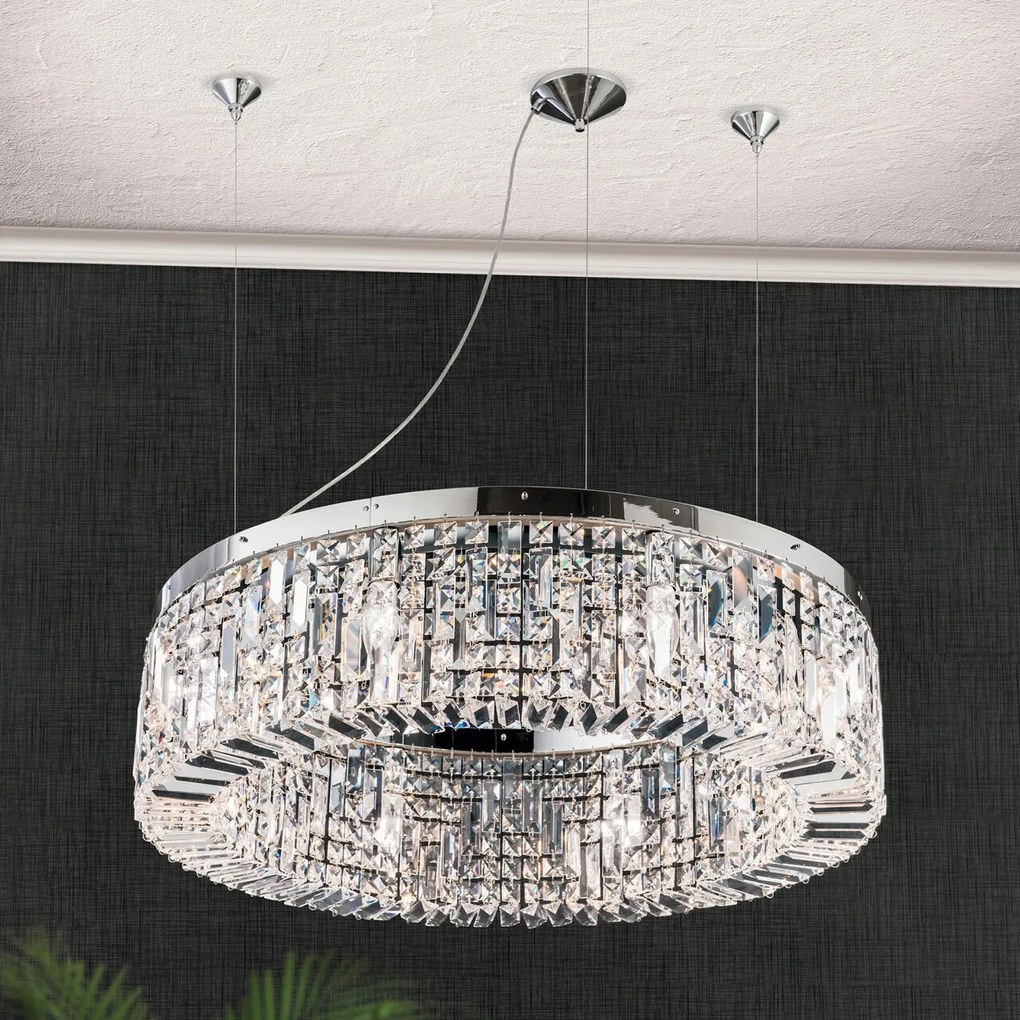 Lustra cristal Schöler design modern de lux Ring 60cm chrome plated