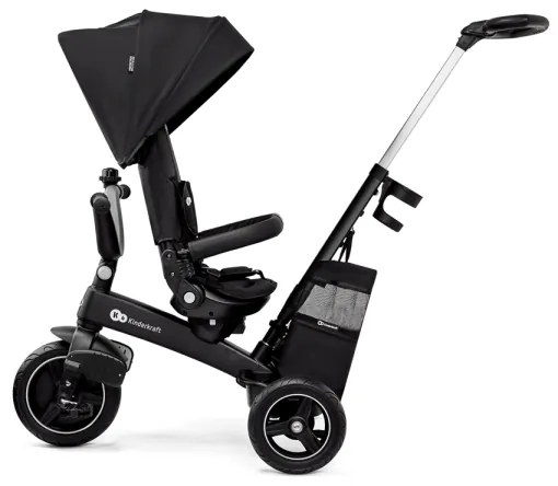 Tricicletă pentru copii 5 în 1 KINDERKRAFT SELECT EASYTWIST Premium negru
