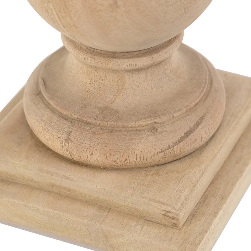 Lampă de masă rustică din lemn fără abajur - Burdock