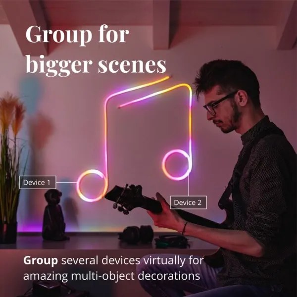 Bandă LED RGB dimabilă FLEX 200xLED 5m Wi-Fi Twinkly TWFL200STW-WEU