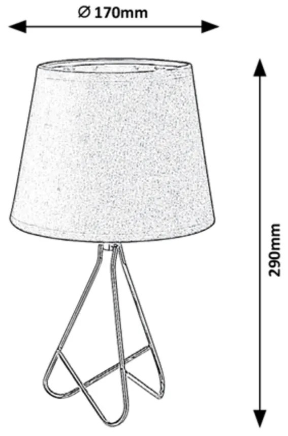 Veioza / Lampa de masa eleganta stil industrial Blanka negru/auriu