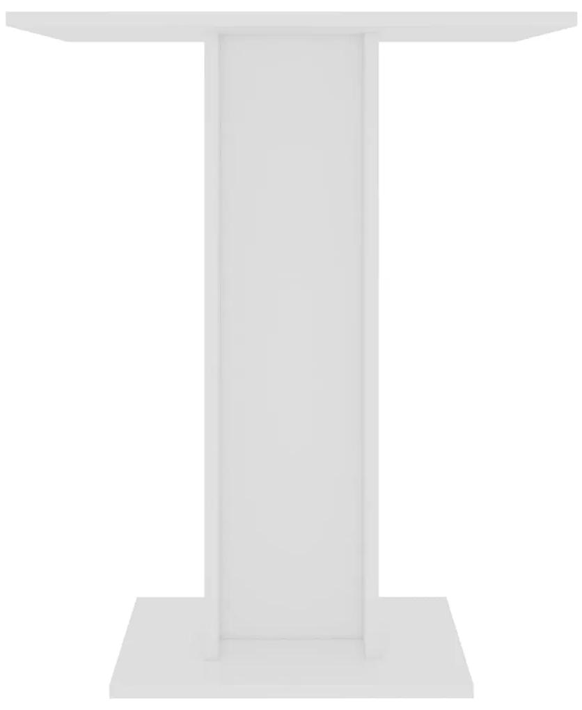Masă de bistro, alb, 60 x 60 x 75 cm, pal