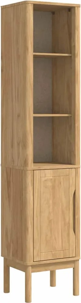 vidaXL Dulap de baie înalt cu ușă FLORO Maroniu cerat 35 x 30 x 160 cm