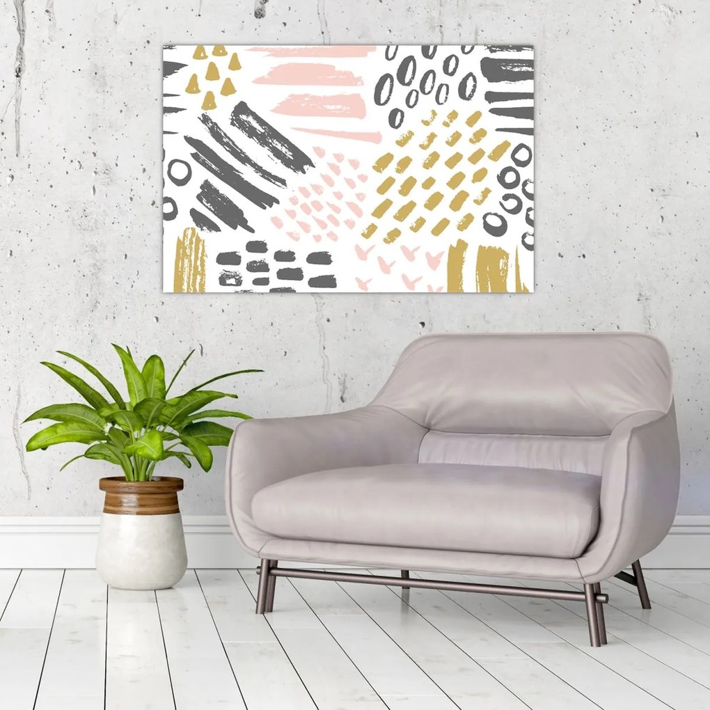 Tablou - Accidente vasculare cerebrale abstracte (90x60 cm)