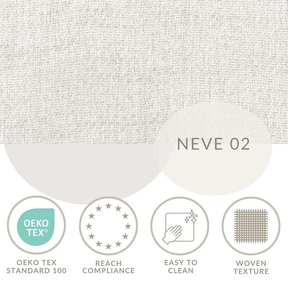 Pat matrimonial crem tapițat cu spațiu de depozitare cu somieră 140x200 cm Baleine – Maison de Rêve