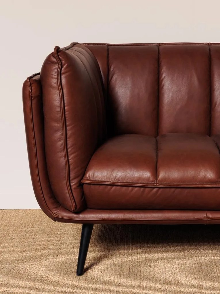 Canapea premium 3 locuri, din piele naturala, "Slowboy"
