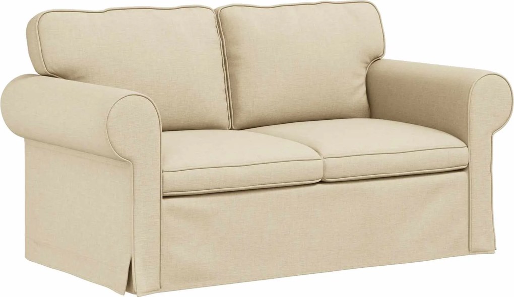 vidaXL Canapea Crem 155 x 82 x 80 cm țesătură