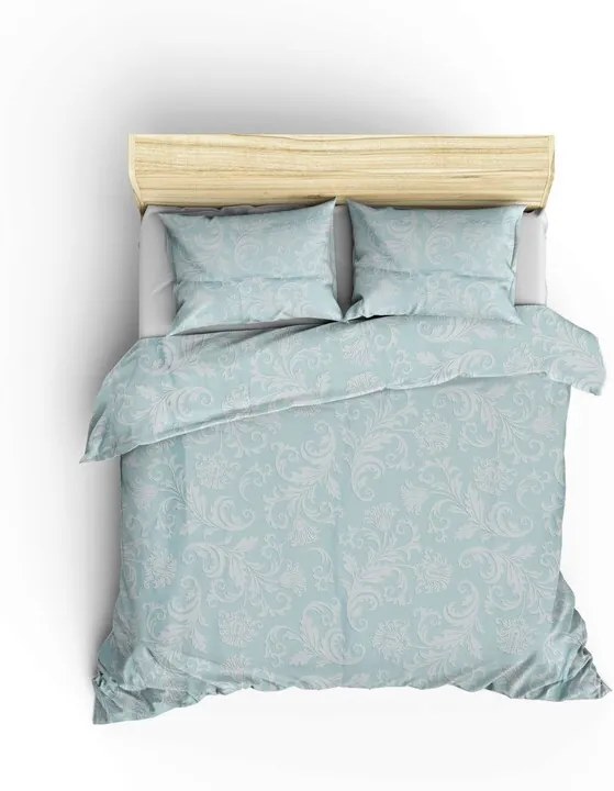 Lenjerie de pat dubla (DE), L'essentiel Maison, Verano, Menta/Alb
