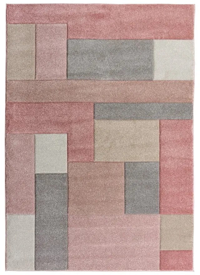 Covor Flair Rugs Cosmos, 120x170 cm, roz-gri