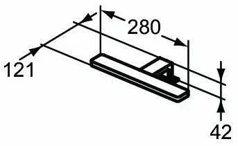 Aplica Ideal Standard Pretty led 1x5.5W crom