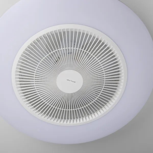 Plafonieră LED dimabilă cu ventilator Brilagi AURA LED/38W/230V alb + telecomandă