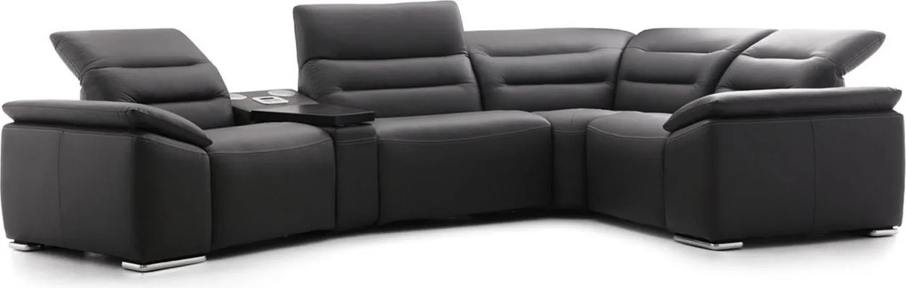 Colțar lemn masiv IMPRESSIONE 308×74–94×207 cm - Stânga